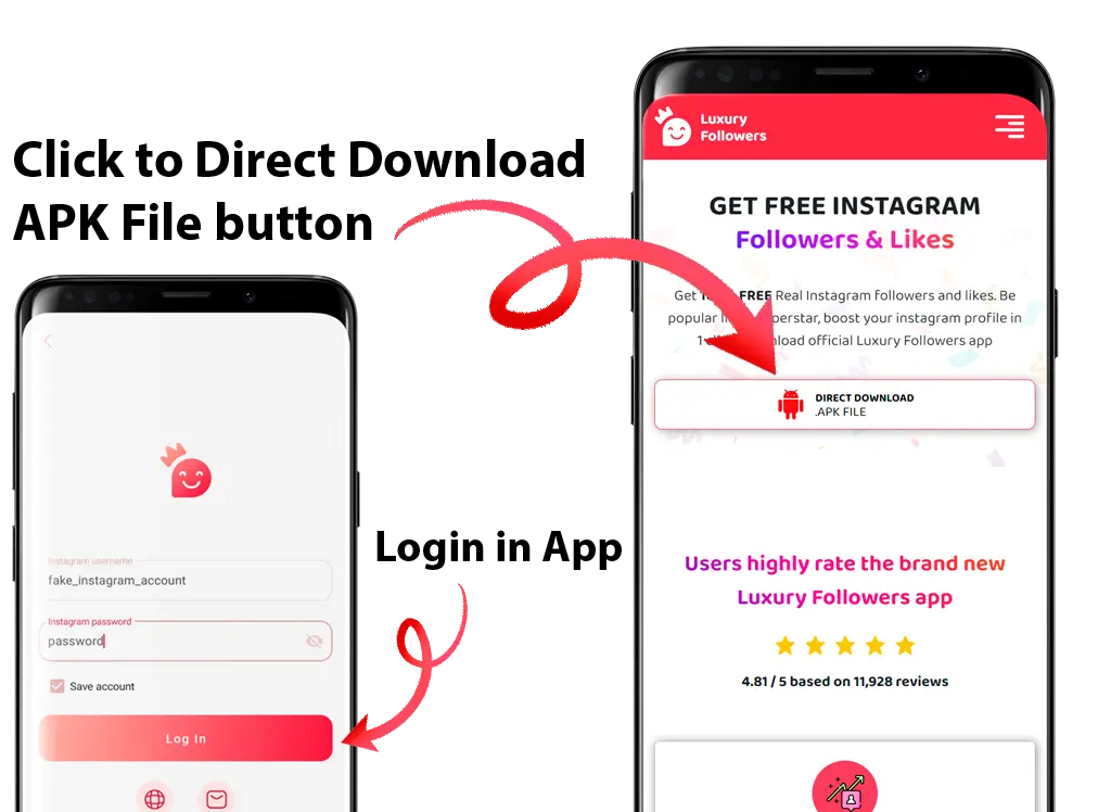 download Luxury Followers APK